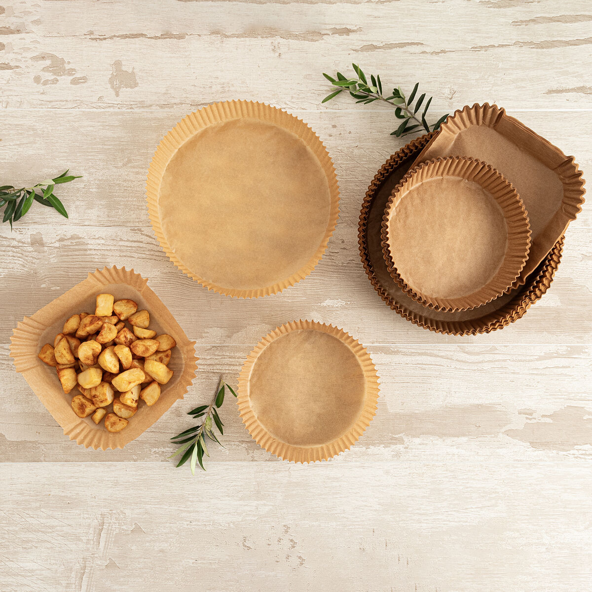 Set de bandejas para Alimentos Quid Naturalia Marrón 4,5 x 23 cm 50 Unidades