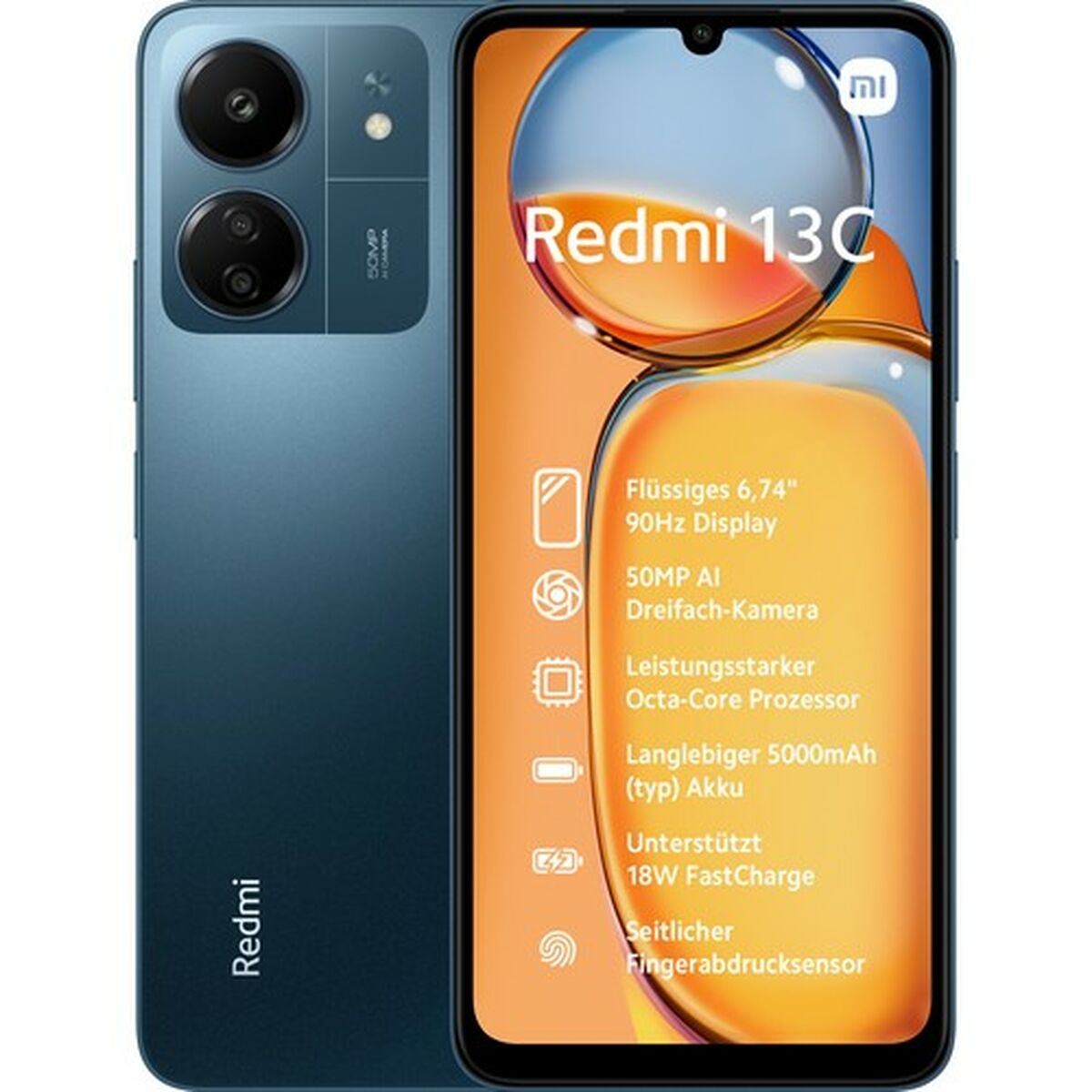 Smartphone Xiaomi Redmi 13C 6,7" MediaTek Helio G85 8 GB RAM 256 GB Azul