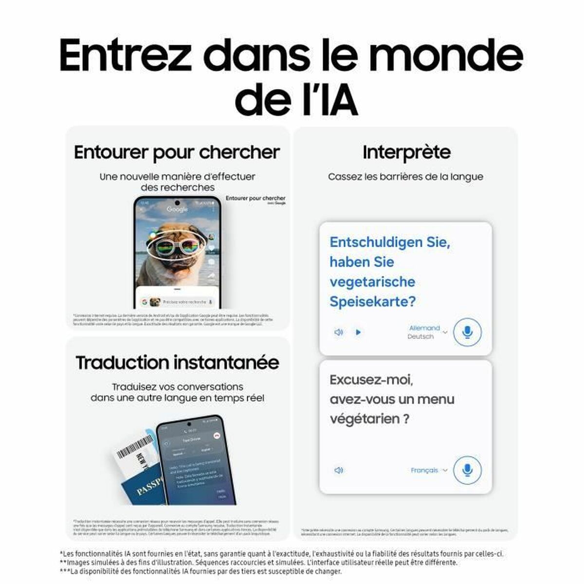 Smartphone Samsung Galaxy S24 FE 5G 6,7" 8 GB RAM 128 GB Gris