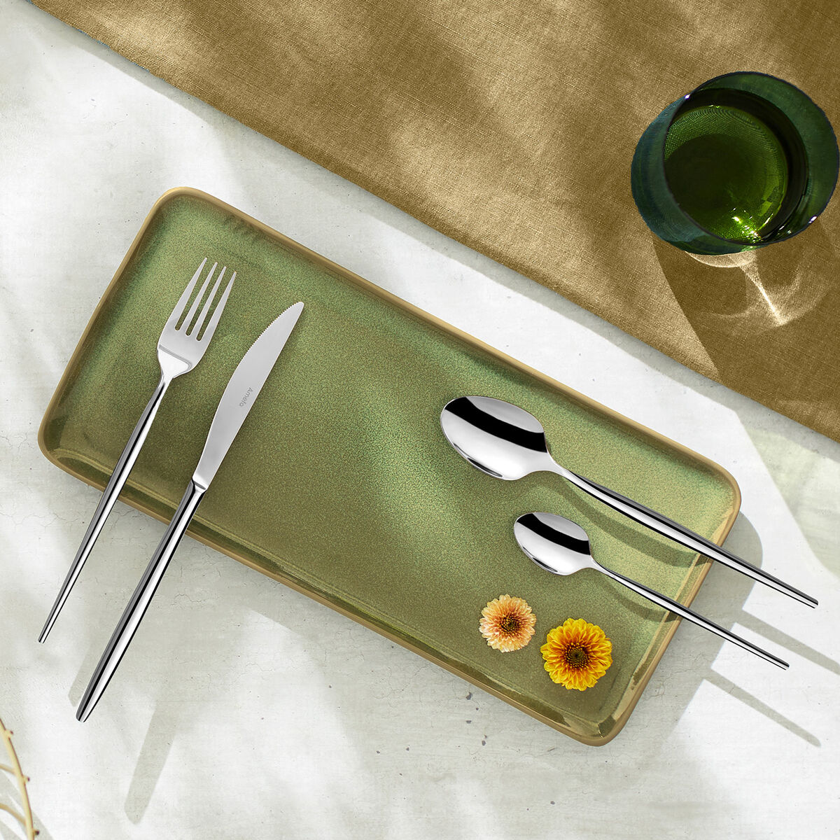 Cuchillo de Mesa Amefa Soprano Inox Metal Acero Inoxidable 12 Unidades