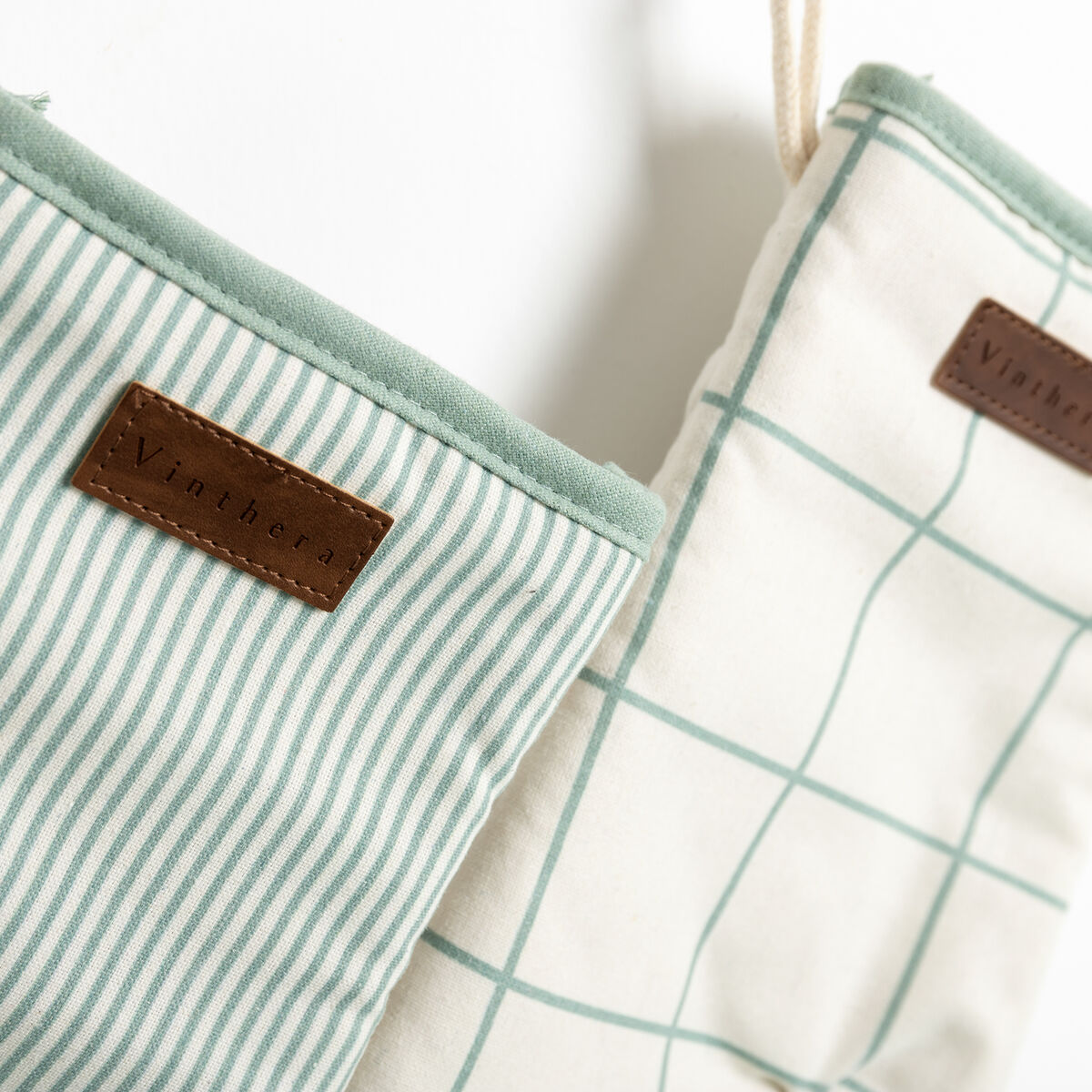 Manopla para Horno Vinthera Okapi Due Bicolor Textil 18 x 28 cm (2 Unidades)