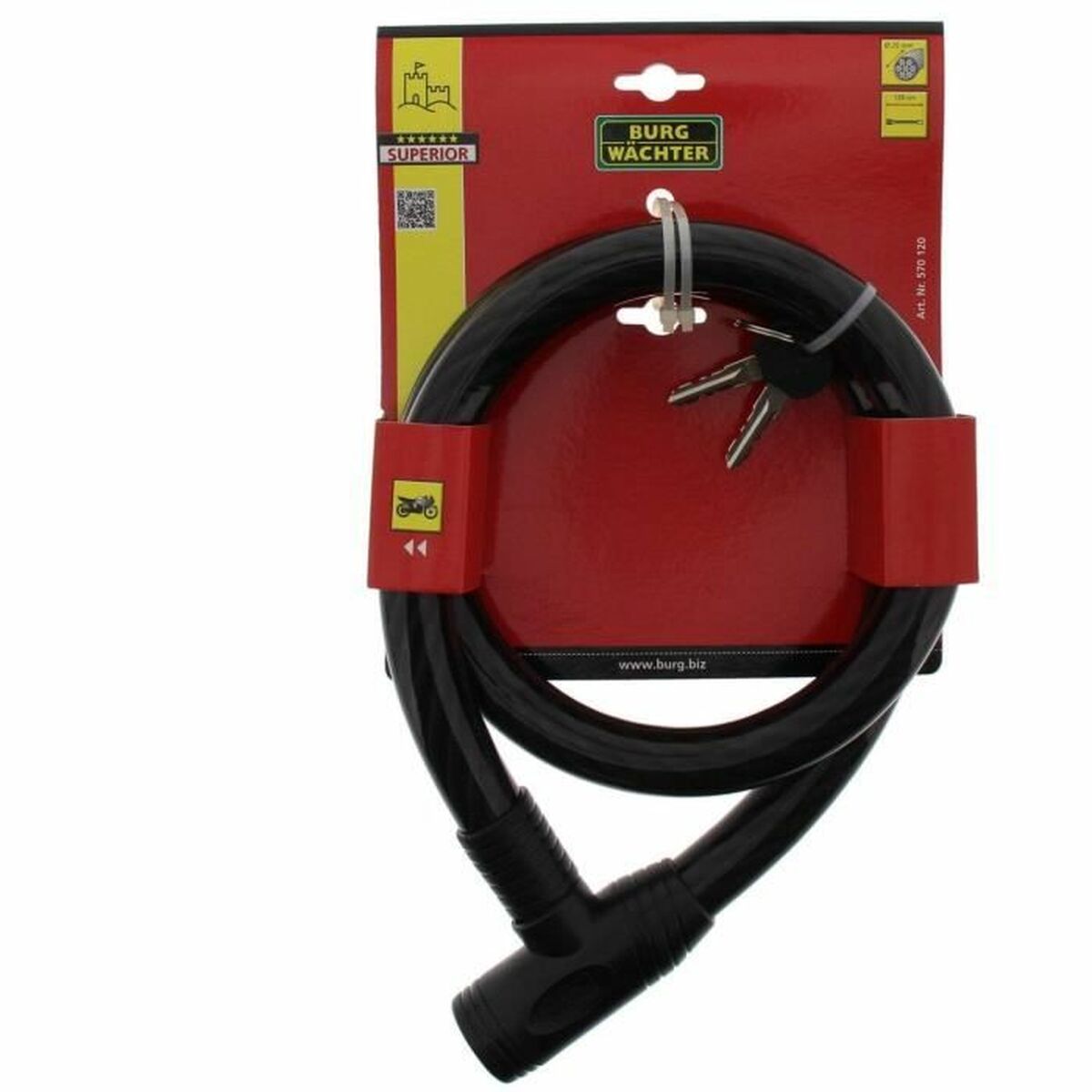 Candado de llave Burg-Wachter 570 120 Acero Redondo