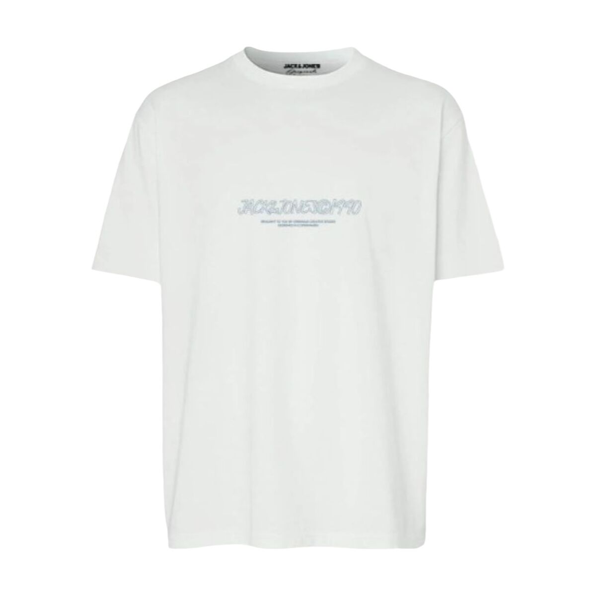 Camiseta de Manga Corta Hombre Jack & Jones JORBRONX TEE SS CREW NECK FST 12263936 Blanco