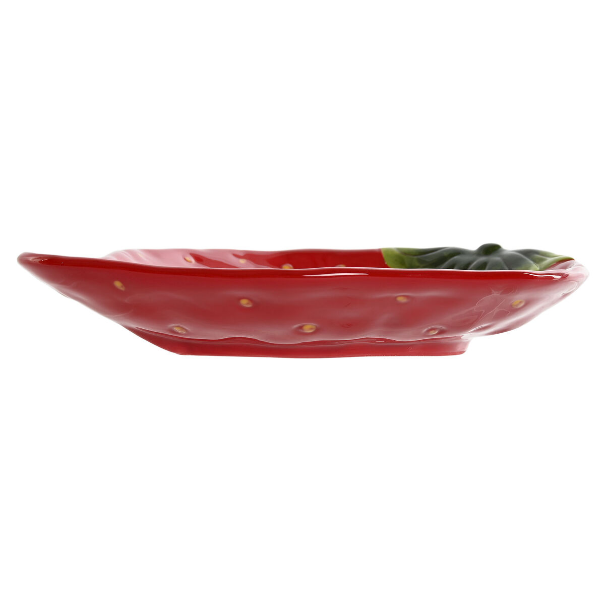 Plato Home ESPRIT Rojo Gres 23,5 x 18 x 4,5 cm