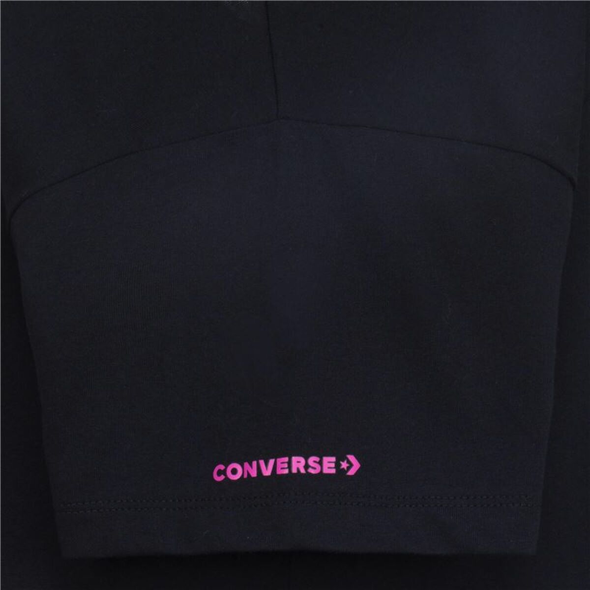 Camiseta de Manga Corta Infantil Converse Boyfriend Graphicrt Negro