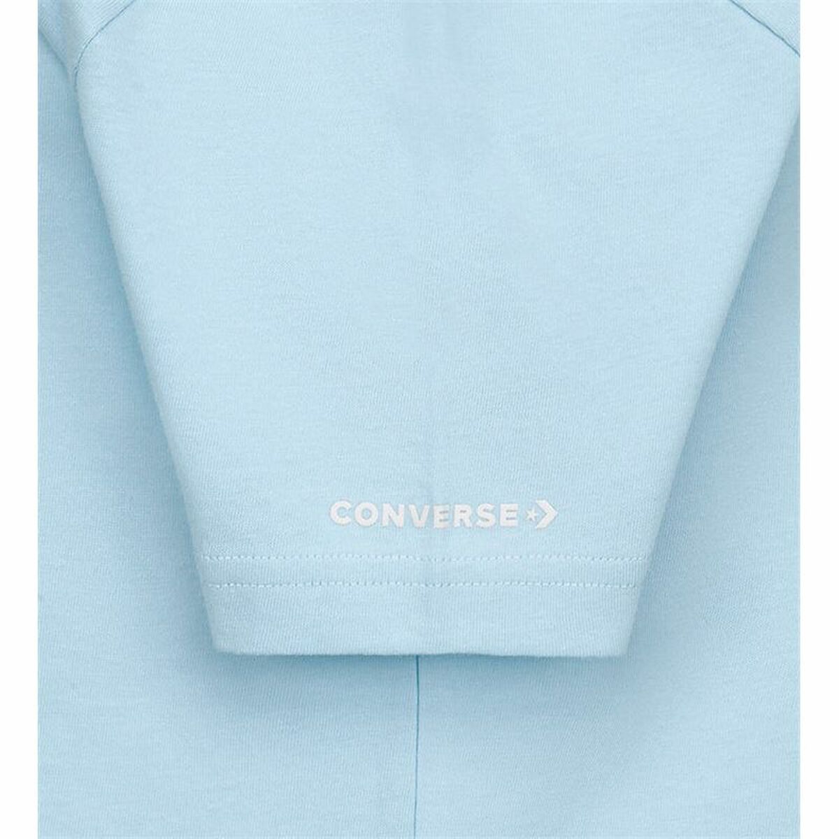 Camiseta de Manga Corta Infantil Converse Sustainable Core Sse Azul cielo