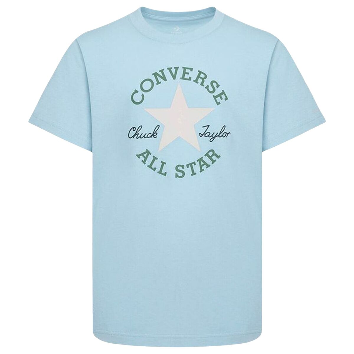Camiseta de Manga Corta Infantil Converse Sustainable Core Sse Azul cielo