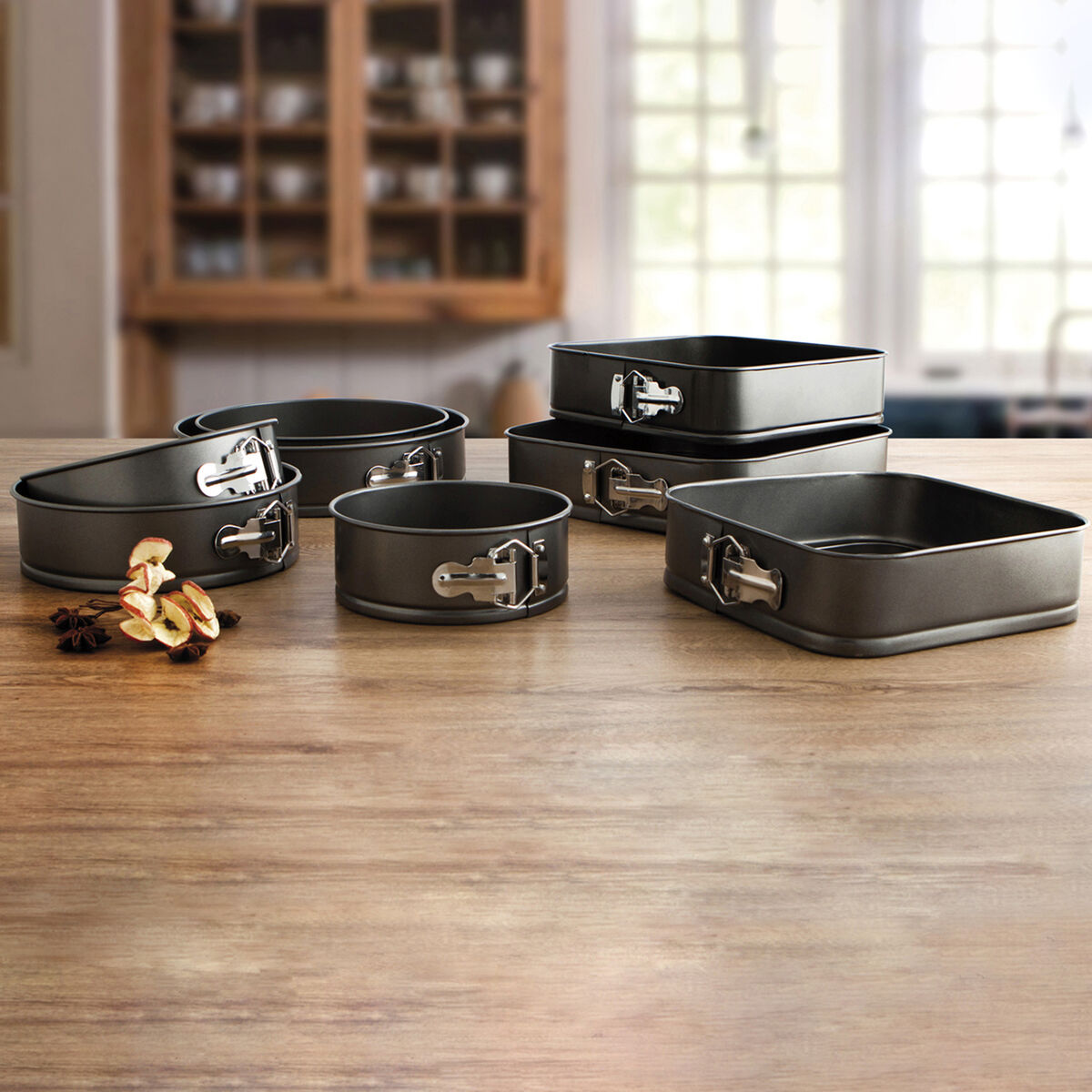 Molde para Repostería Quid Sweet Grey Negro Metal 24 cm (12 Unidades)