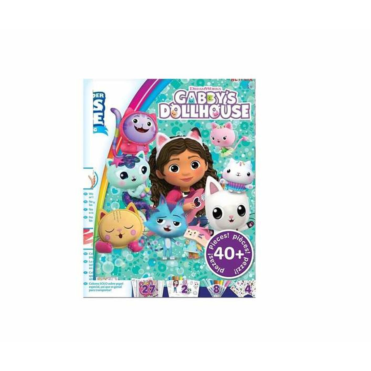 Juego Pinta y Colorea Gabby's Dollhouse