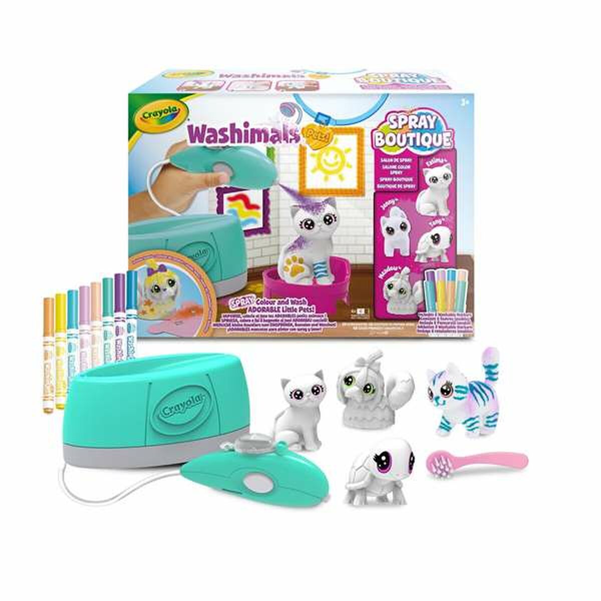 Juego Pinta y Colorea Crayola Boutique Washimals Pets