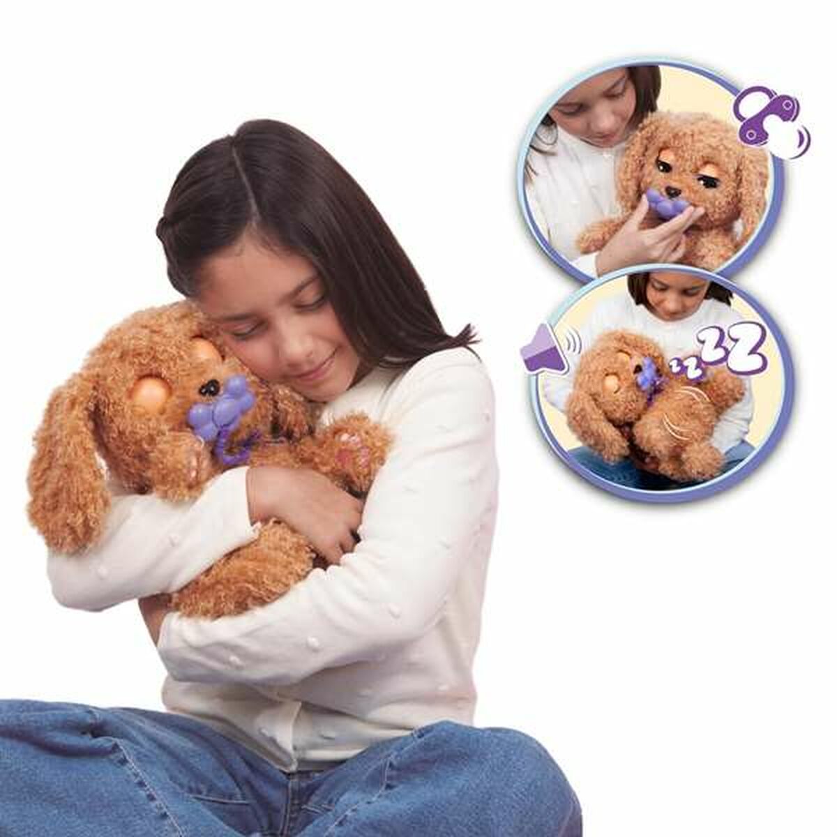 Peluche con Sonido IMC Toys Baby Paw 20 x 29 x 13 cm Multicolor