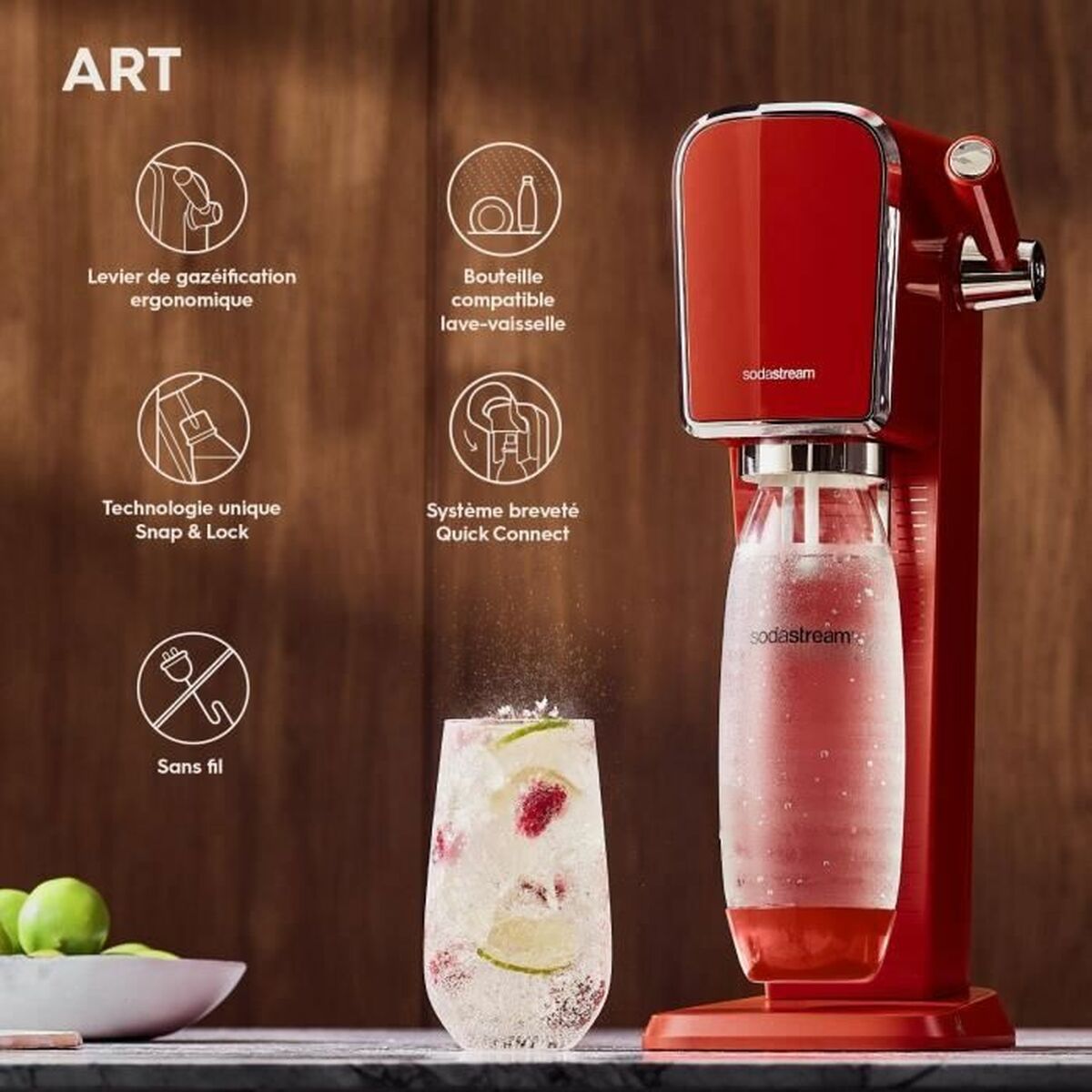 Máquina de Soda sodastream ART Mandarine 1 L