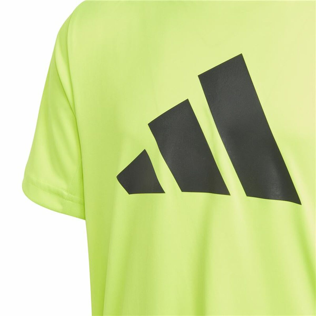 Camiseta de Manga Corta Infantil Adidas U Tr-Es Logo Amarillo
