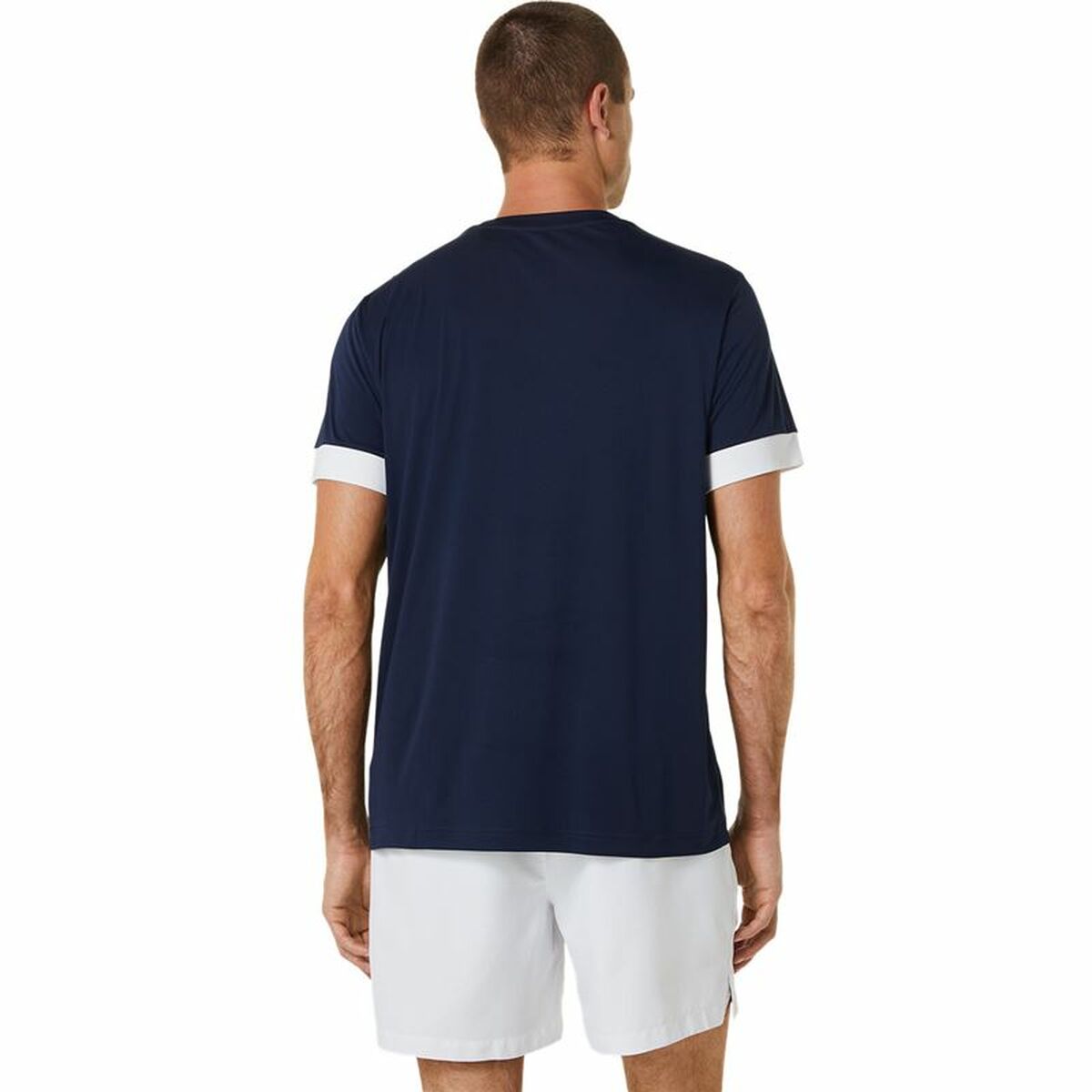 Camiseta Deportiva de Manga Corta Asics Court Azul marino Tenis