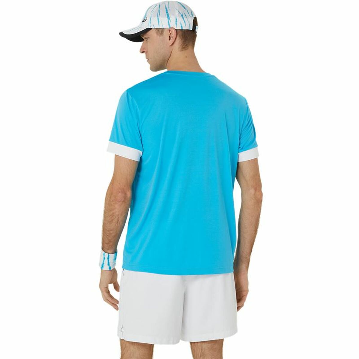 Camiseta Deportiva de Manga Corta Asics Court Ss Top Azul cielo Tenis
