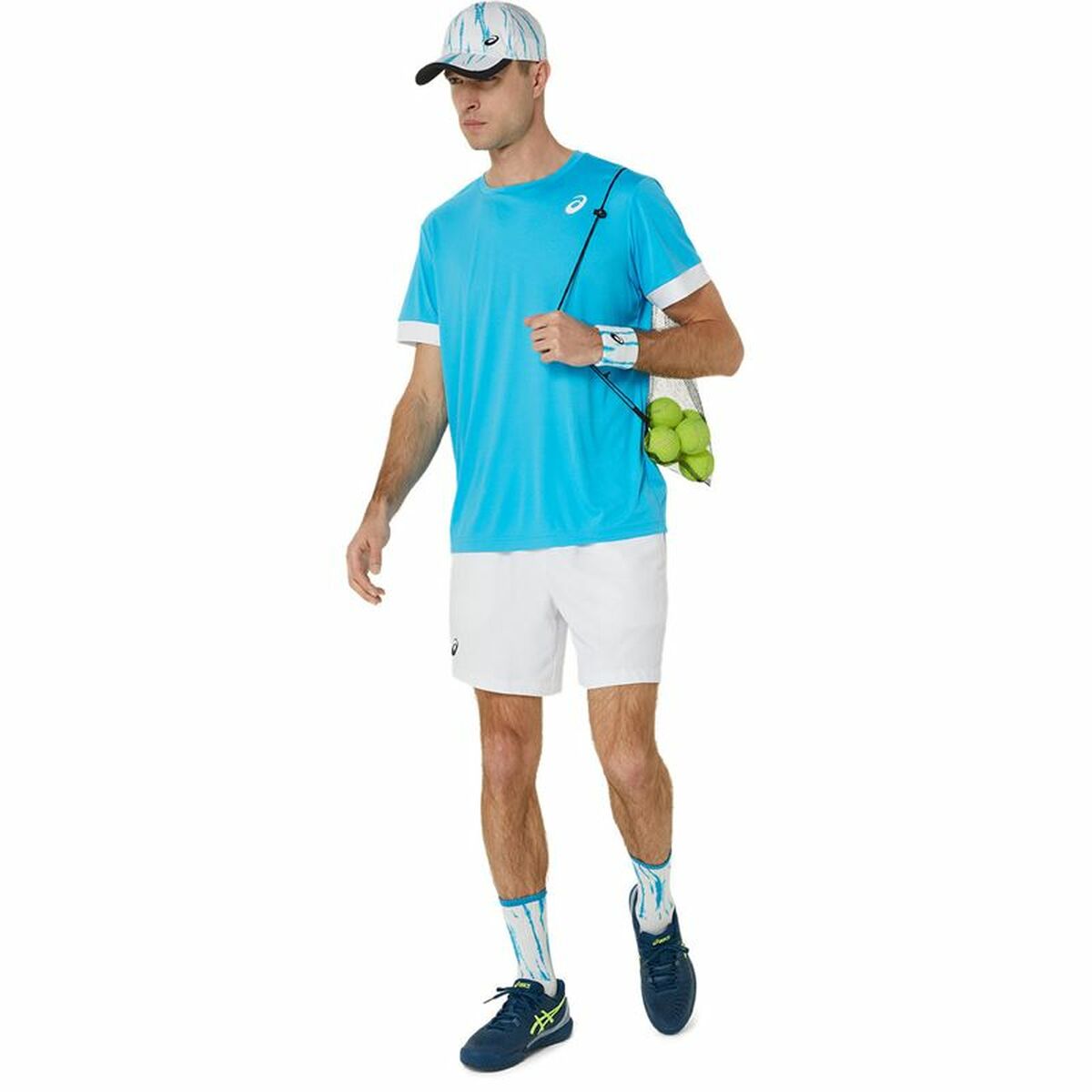 Camiseta Deportiva de Manga Corta Asics Court Ss Top Azul cielo Tenis