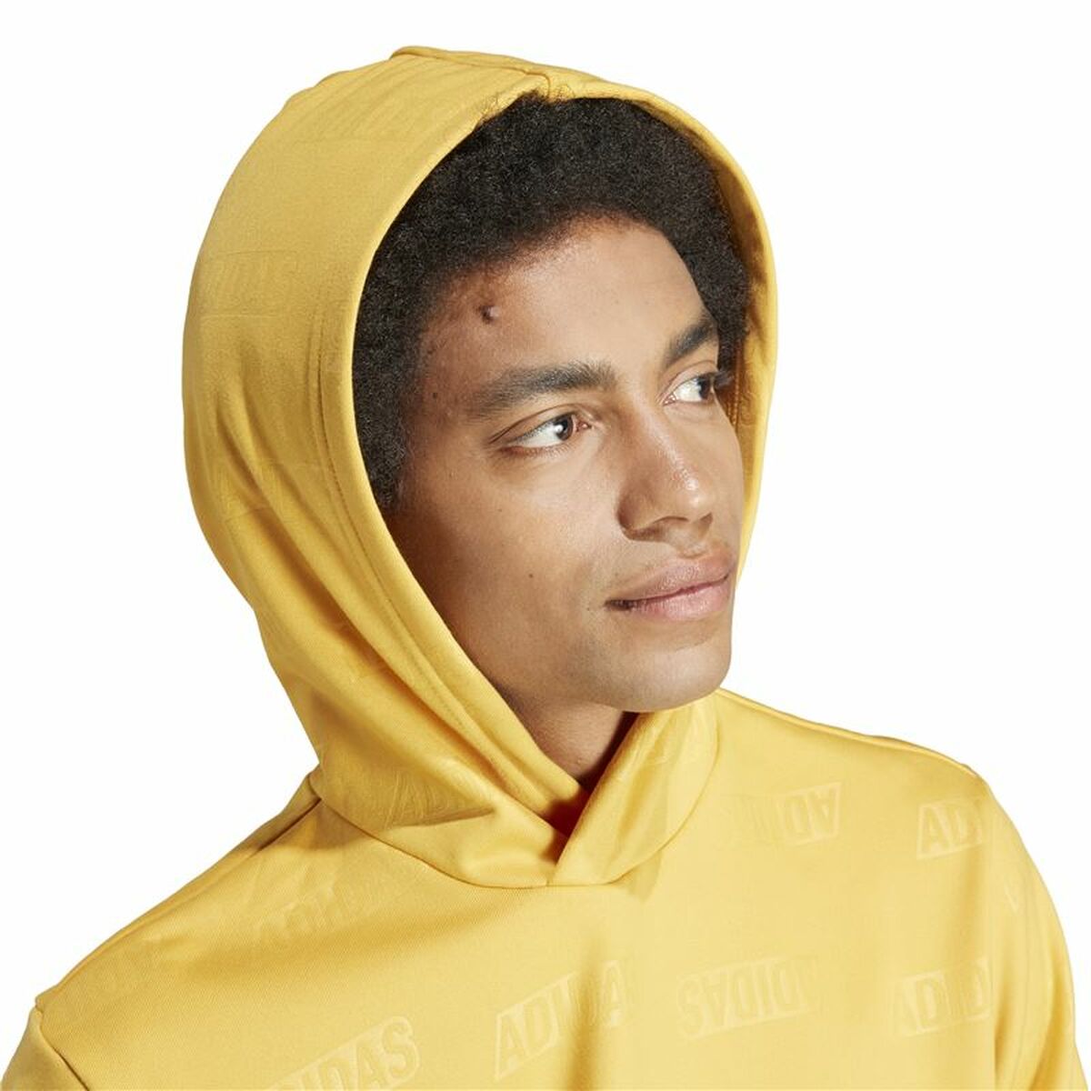Sudadera con Capucha Hombre Adidas Bl Hd Q4 Amarillo