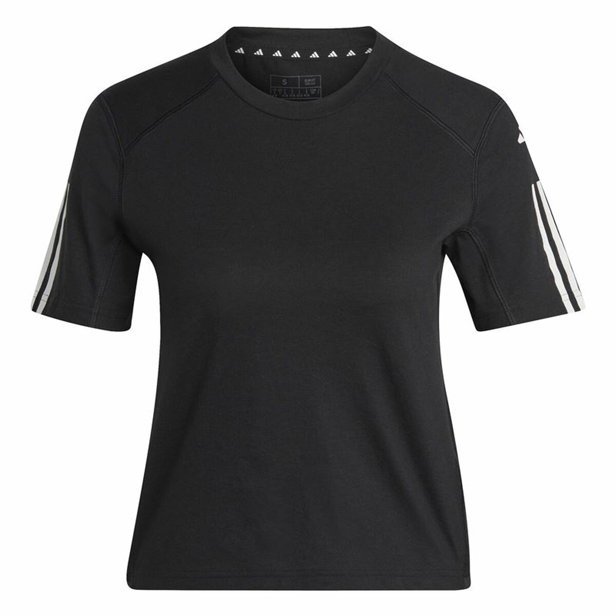 Camiseta de Manga Corta Mujer Adidas Powerreact Negro