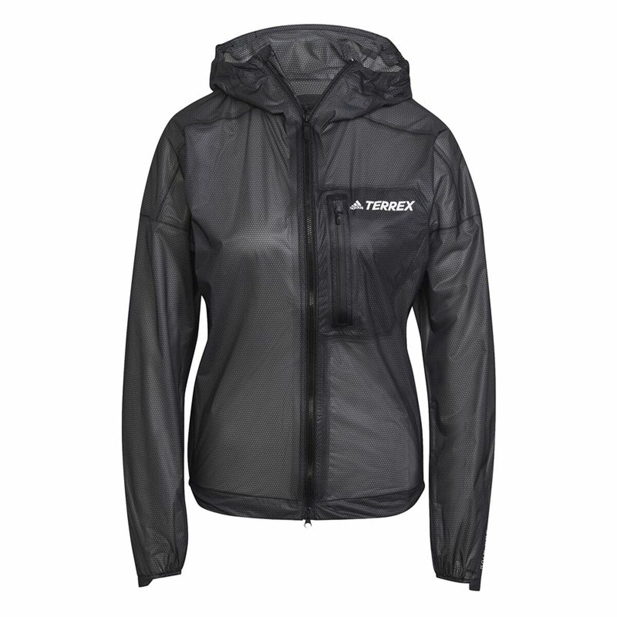 Chaqueta Deportiva para Mujer Adidas Agr Rain J Negro