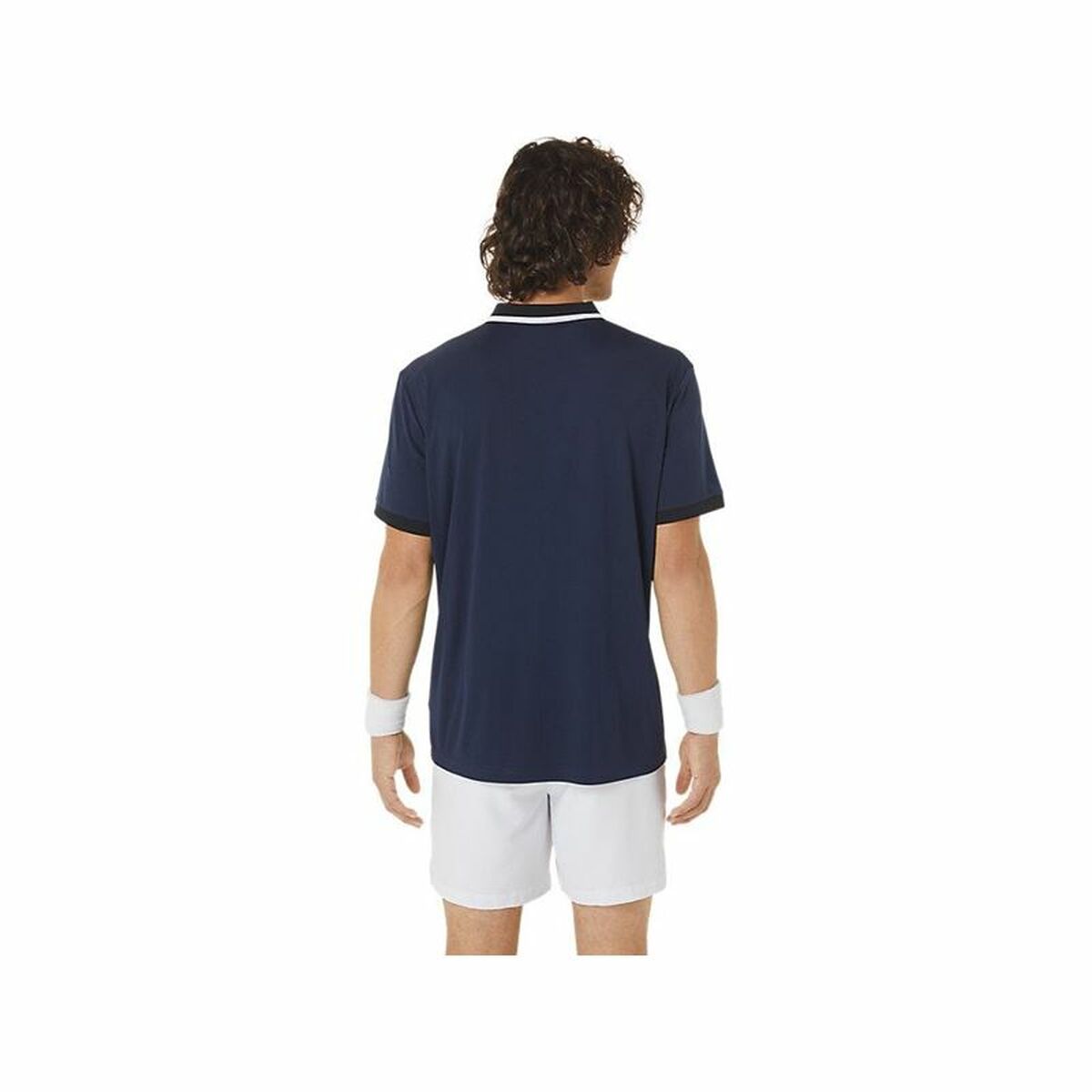 Polo de Manga Corta Hombre Asics Court Azul marino