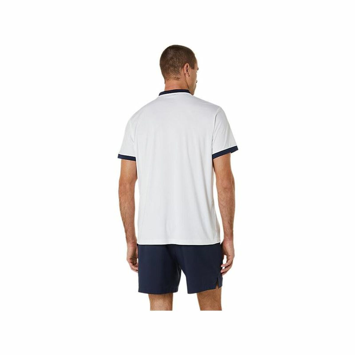 Polo de Manga Corta Hombre Asics Court Blanco
