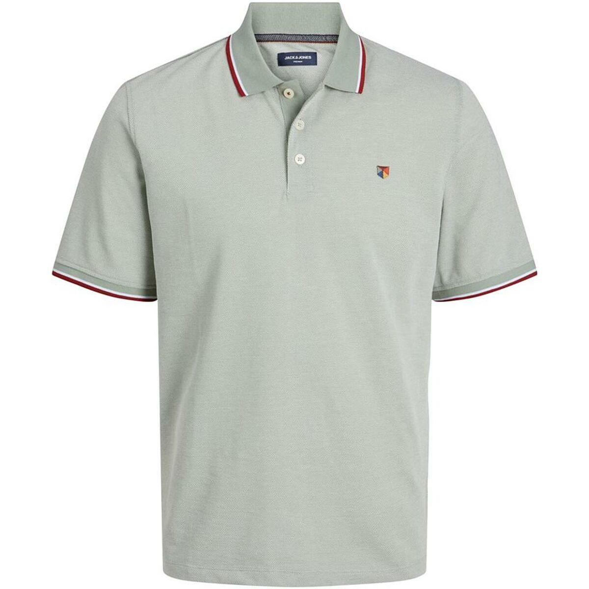 Polo de Manga Corta Hombre Jack & Jones JPRBLUWIN POLO SS NOOS 12169064 Verde