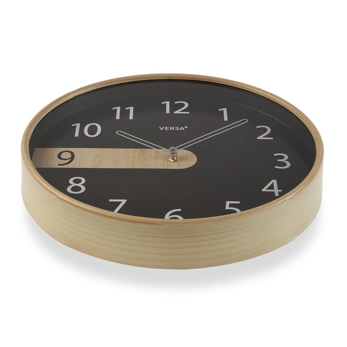 Reloj de Pared Versa Negro Plástico Cuarzo 4,3 x 30,5 x 30,5 cm