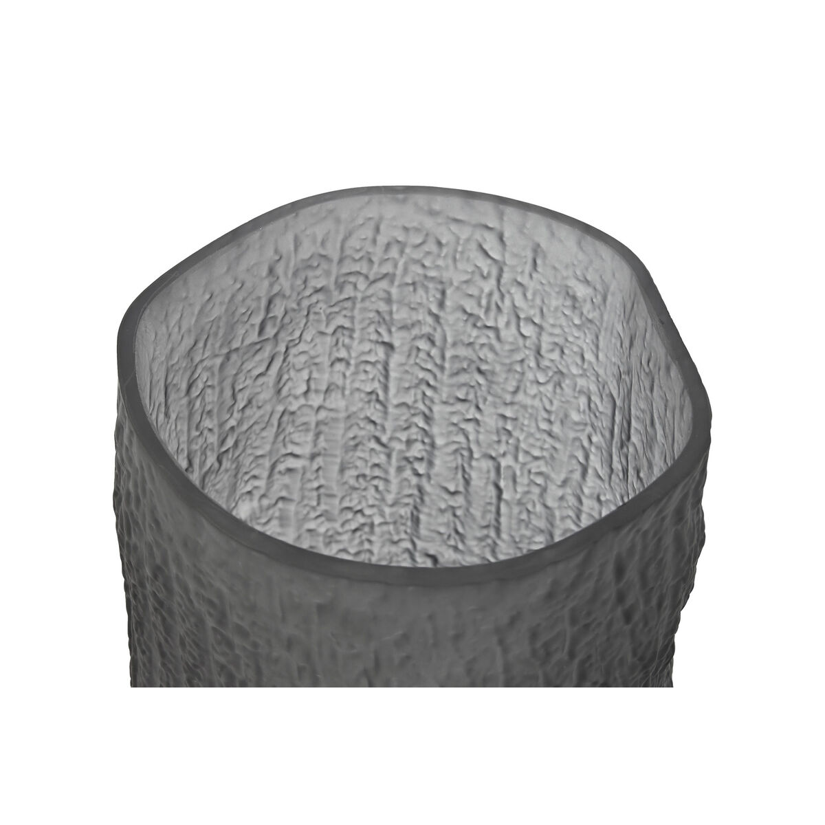 Jarrón Home ESPRIT Gris Cristal Moderno 14 x 14 x 31,5 cm