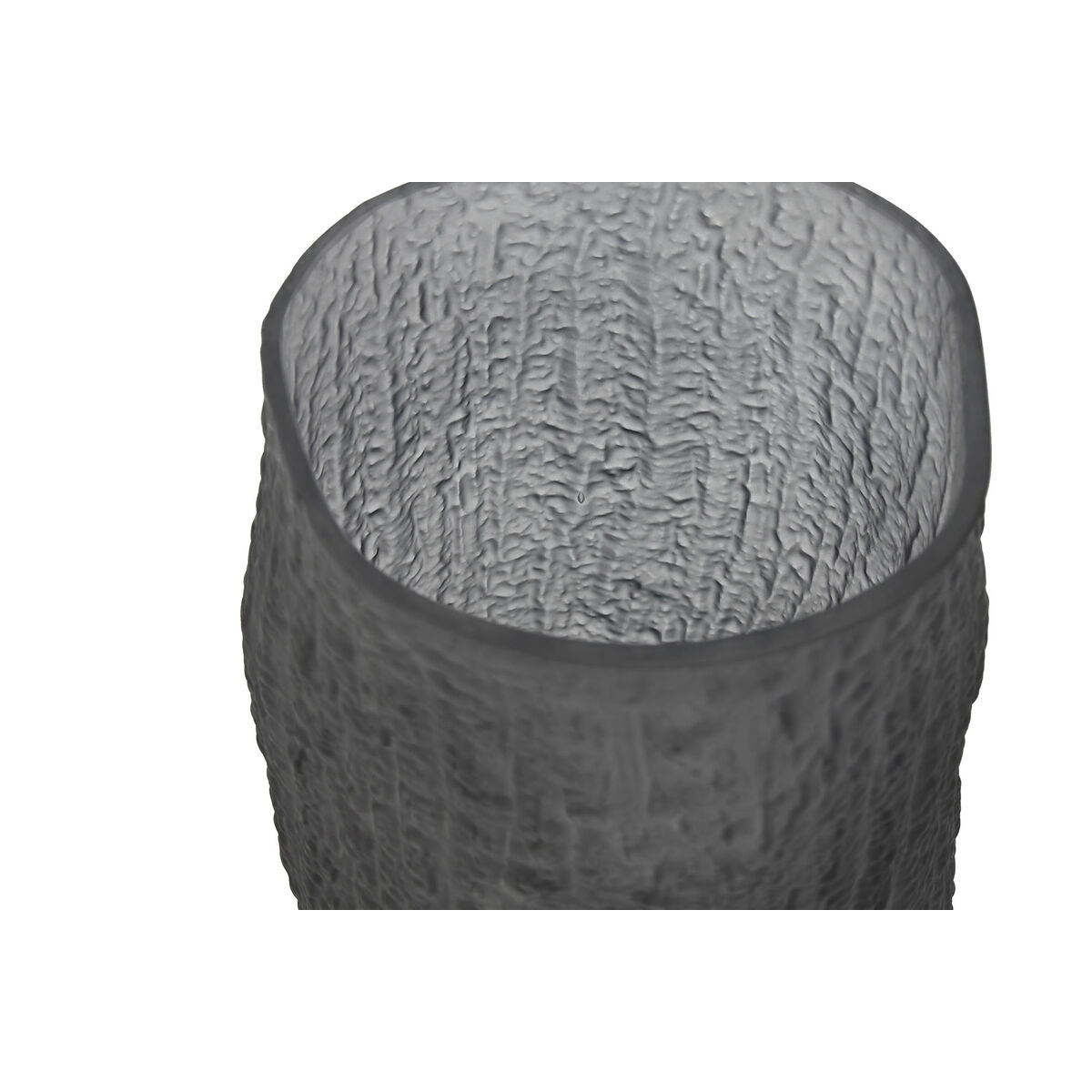 Jarrón Home ESPRIT Gris Cristal Moderno 13 x 13 x 21 cm