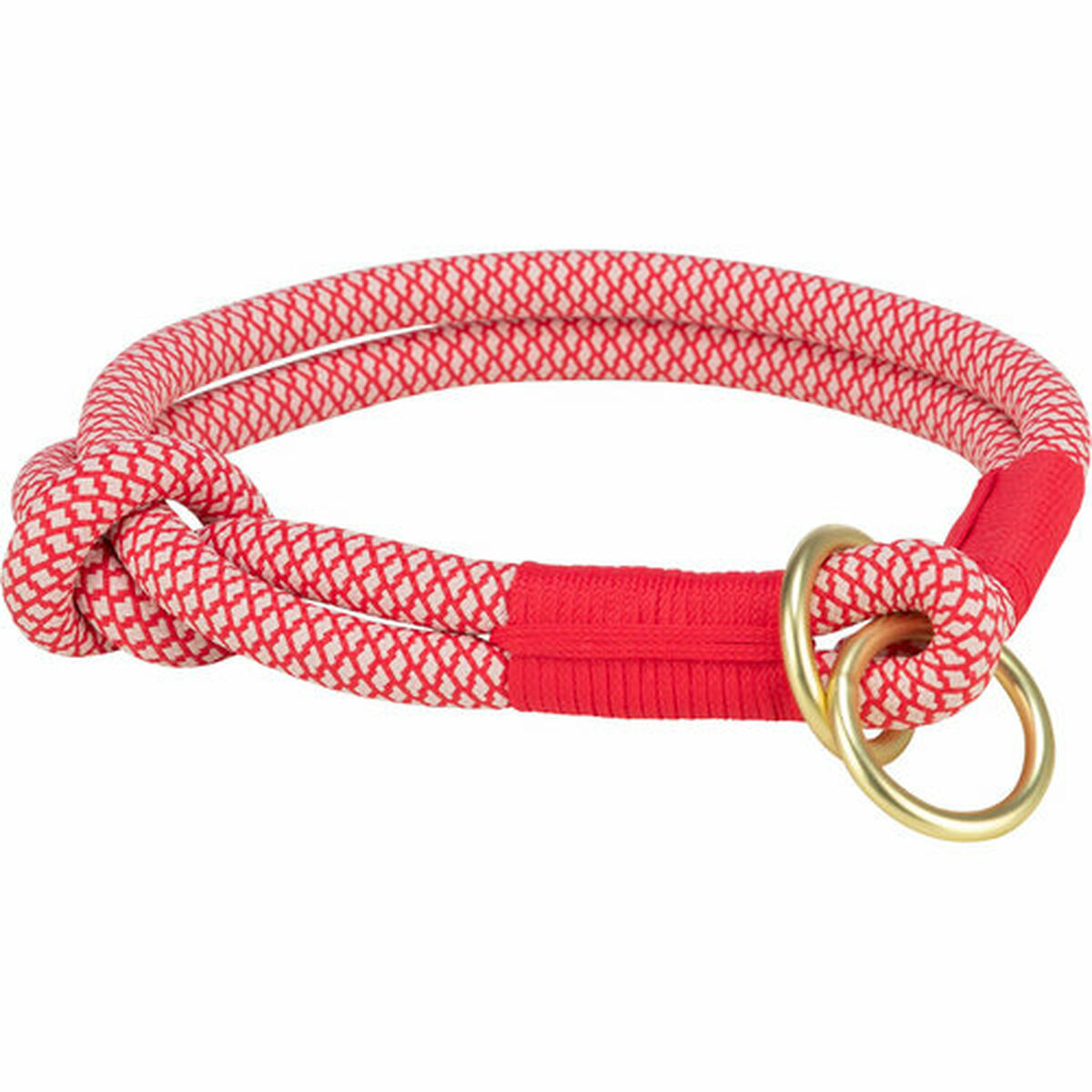 Collar de Adiestramiento para Perros Trixie Soft Rope Rojo Crema S 35 cm