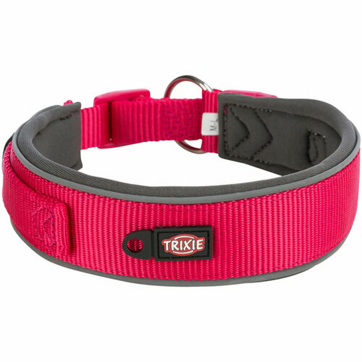 Collar para Perro Trixie Premium Grafito Fucsia M/L 40-48 cm