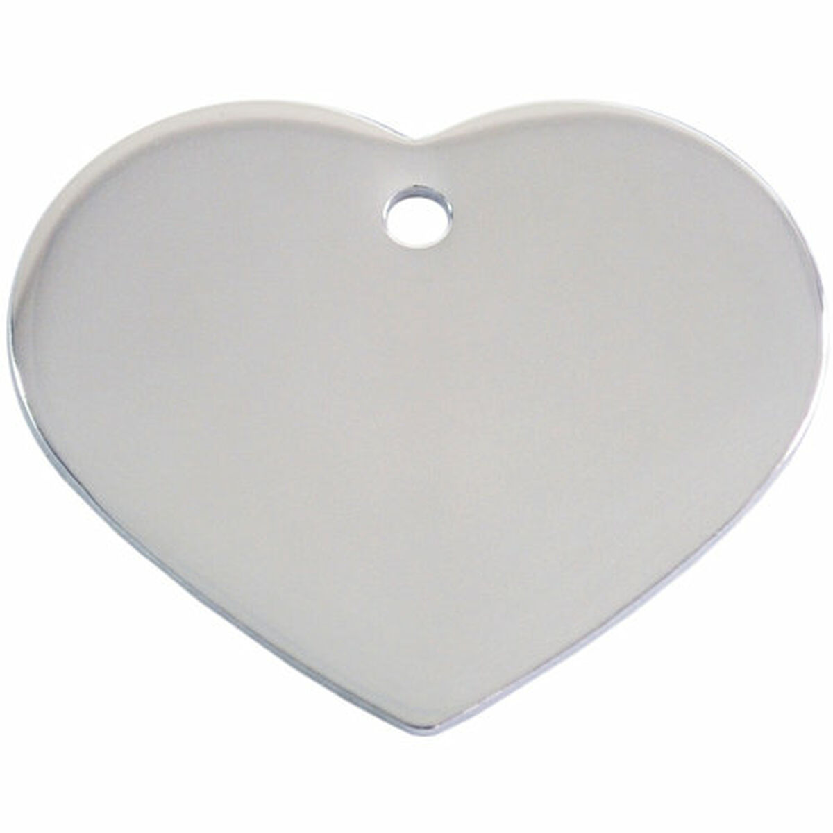 Placa identificativa para collar Imarc Heart Plateado