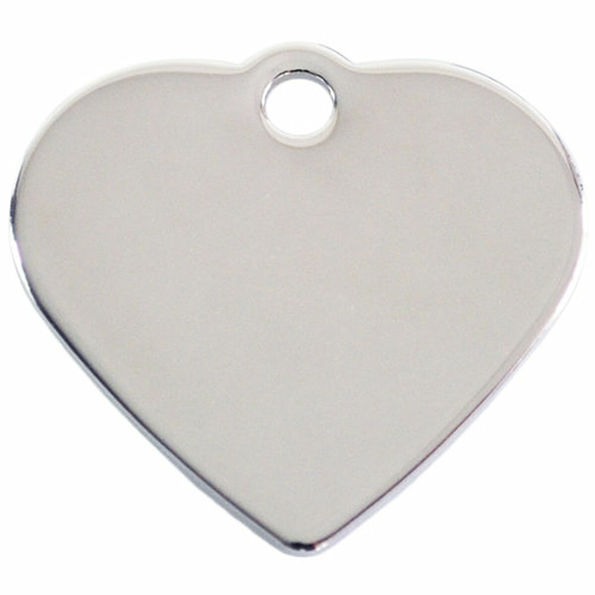 Placa identificativa para collar Imarc Heart Plateado