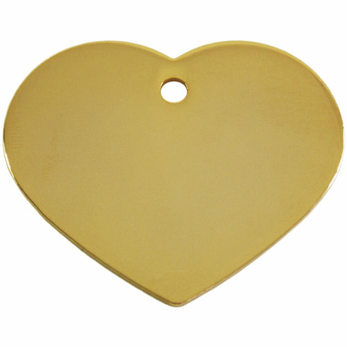 Placa identificativa para collar Imarc Heart Amarillo Dorado
