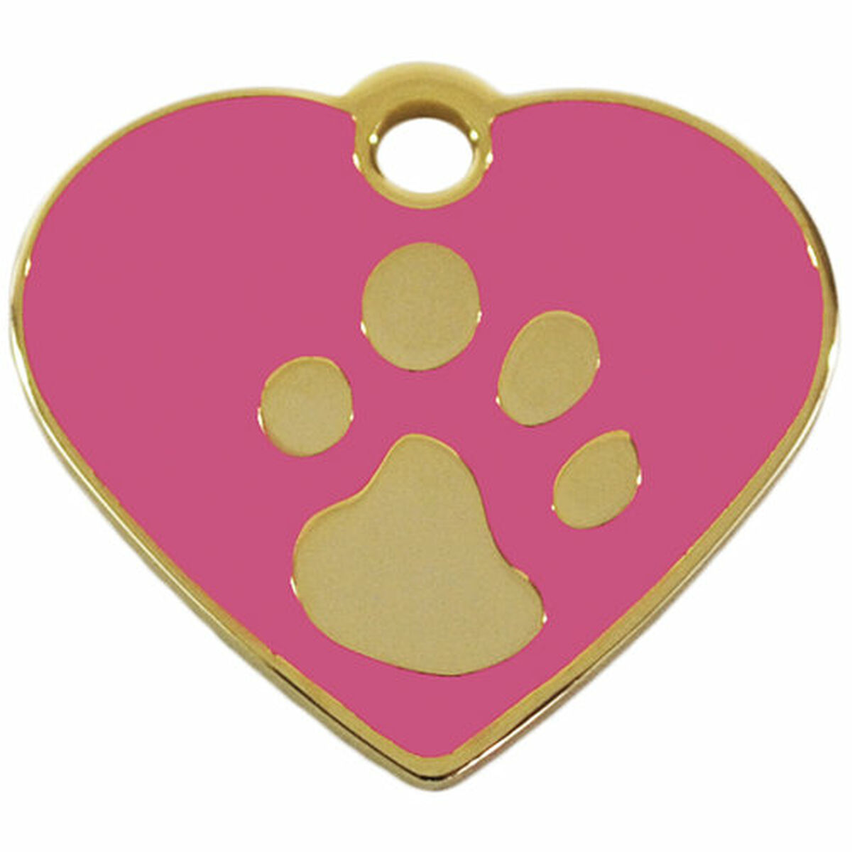 Placa identificativa para collar Imarc Heart Rosa Dorado