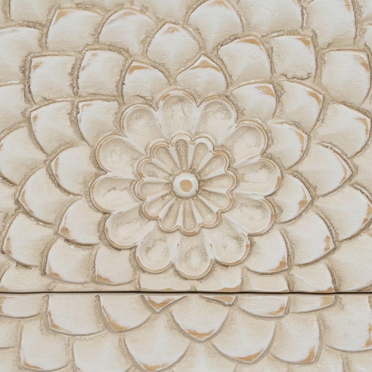 Mesita de Noche MANACOR Blanco Marrón