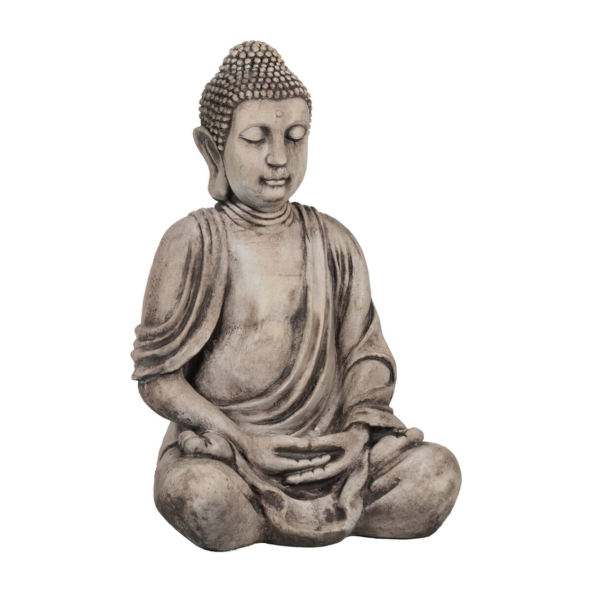 Figura Decorativa Beige Gris Buda 54 x 45 x 80 cm
