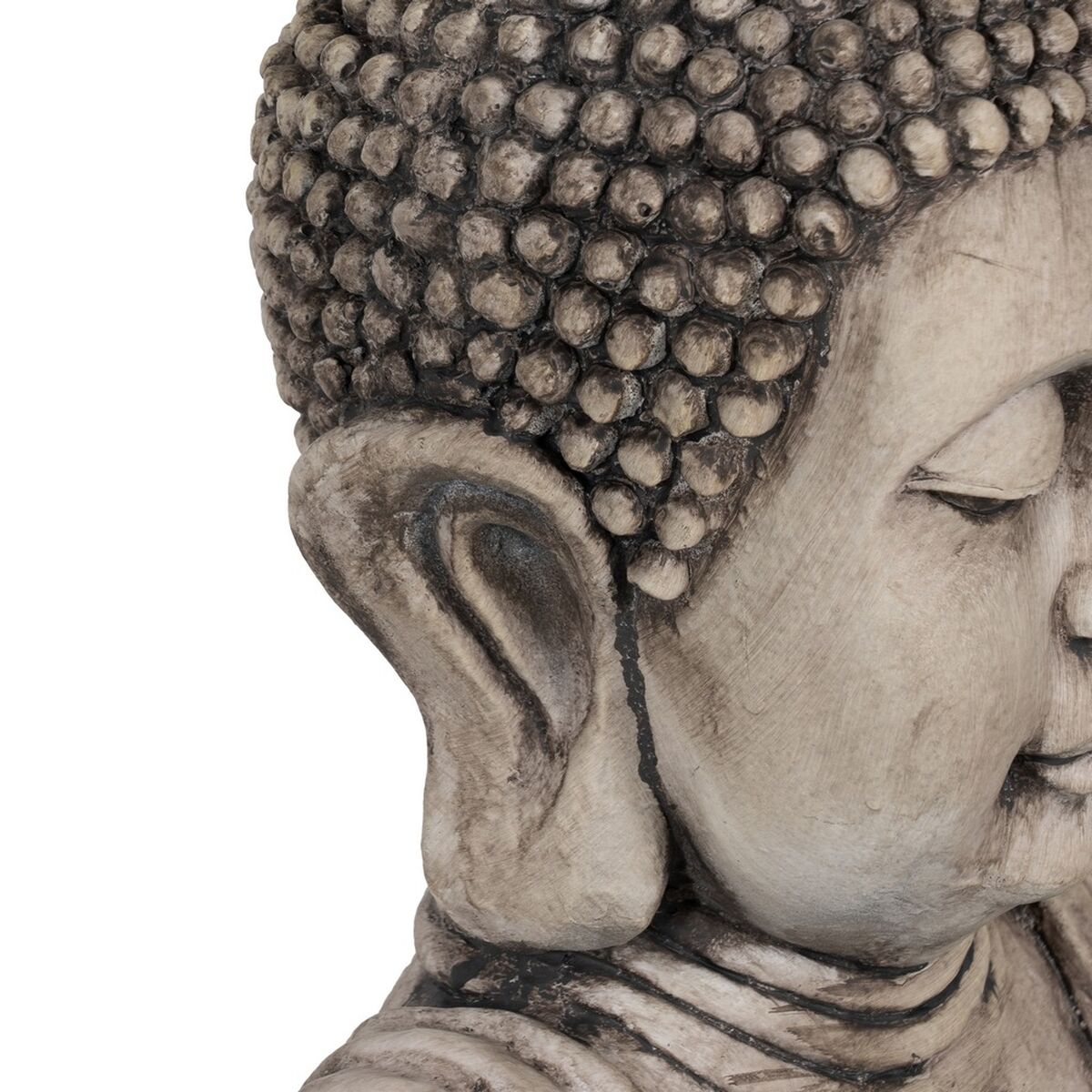 Figura Decorativa Beige Gris Buda 54 x 45 x 80 cm