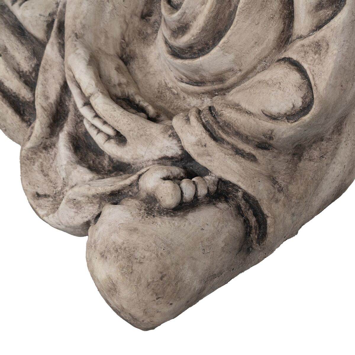 Figura Decorativa Beige Gris Buda 54 x 45 x 80 cm