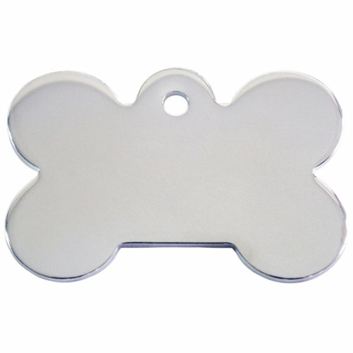 Placa identificativa para collar Imarc Bone Plateado