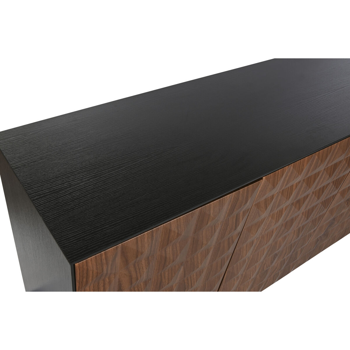 Aparador Home ESPRIT Marrón Negro Madera MDF 188,4 X 42,1 X 80,6 cm