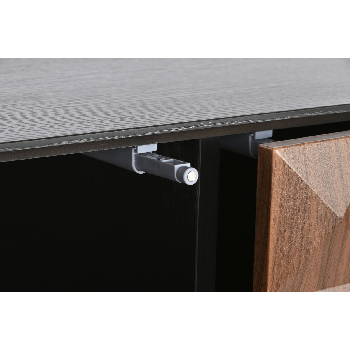 Aparador Home ESPRIT Marrón Negro Madera MDF 188,4 X 42,1 X 80,6 cm