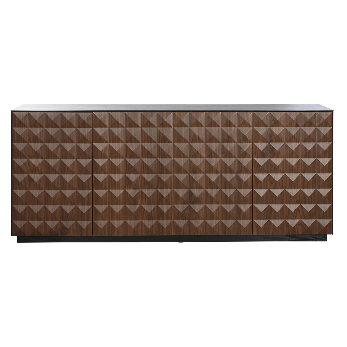 Aparador Home ESPRIT Marrón Negro Madera MDF 188,4 X 42,1 X 80,6 cm