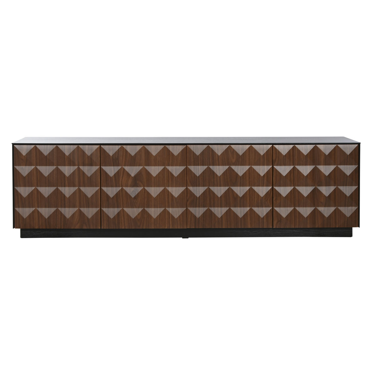 Mueble de TV Home ESPRIT Marrón Negro 161,2 X 40 X 45,5 cm