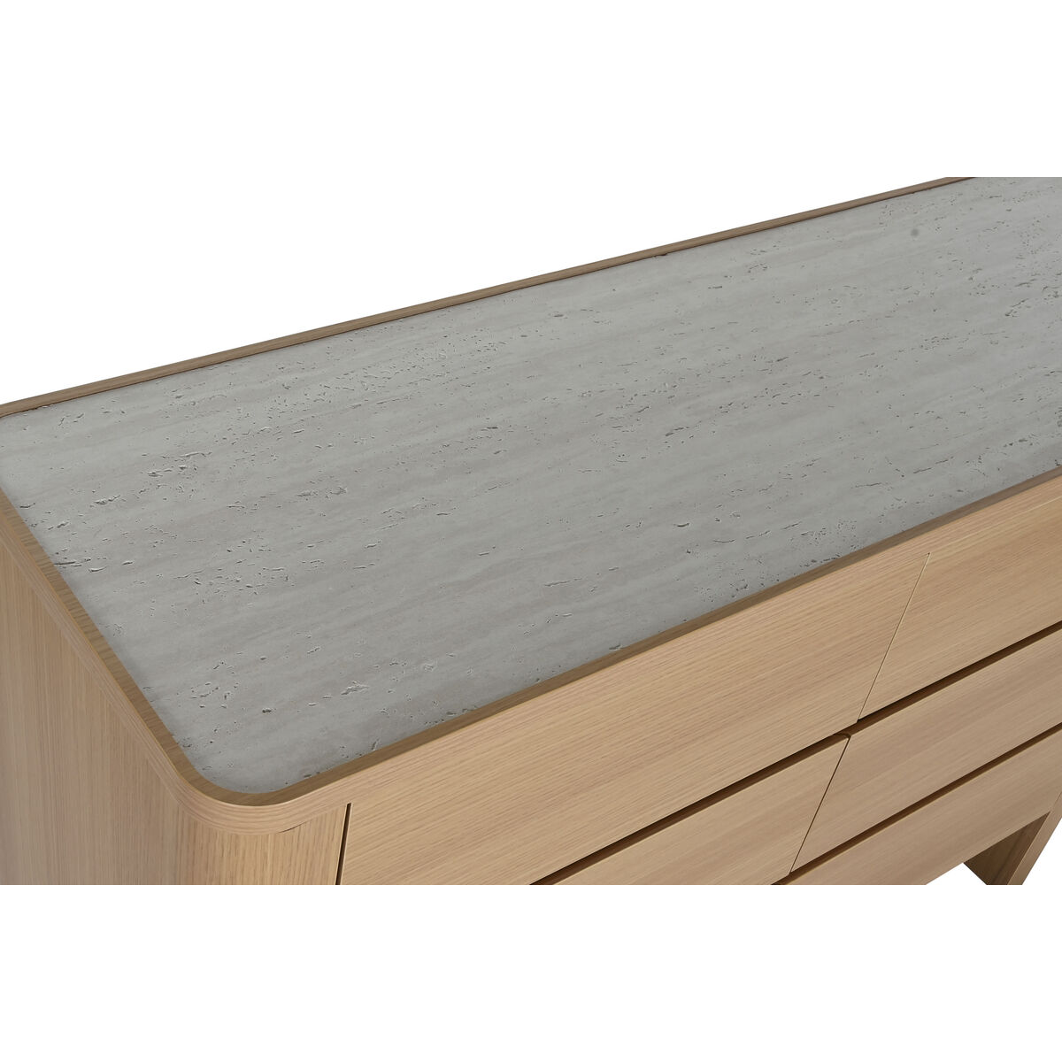 Cajonera Home ESPRIT Natural Gris claro Moderno 120 x 40 x 80 cm