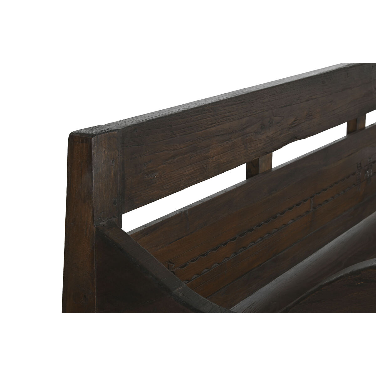 Banco Home ESPRIT Marrón oscuro madera de teca 196 x 68 x 82 cm