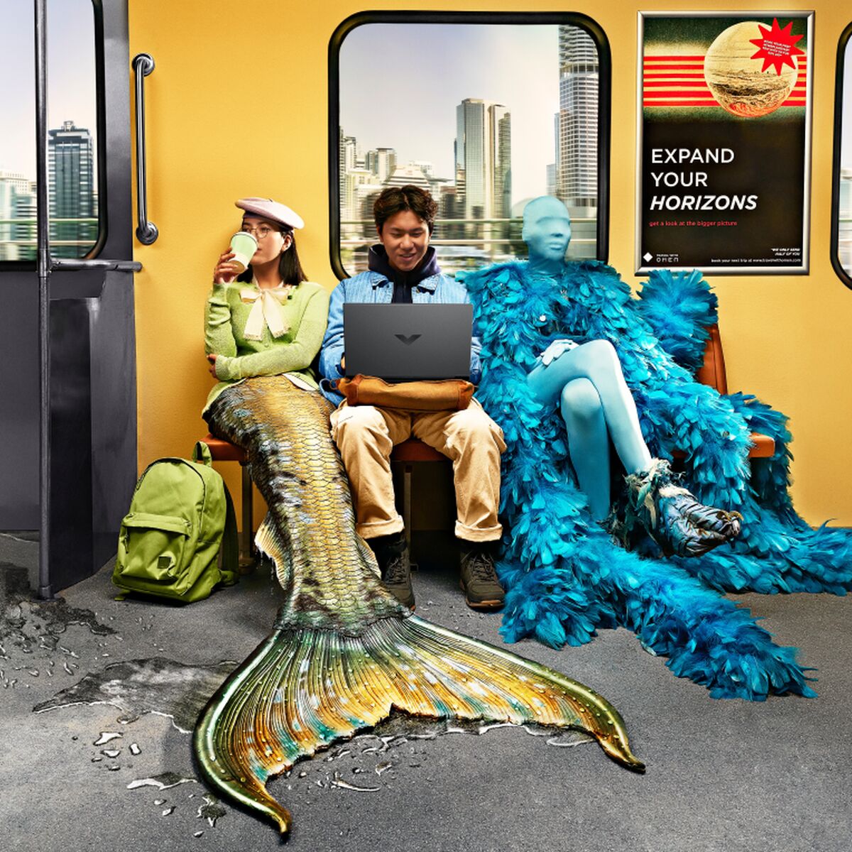 Laptop HP 16-r0009ns 16" Intel Core i7-13700H 16 GB RAM 1 TB SSD Qwerty Español