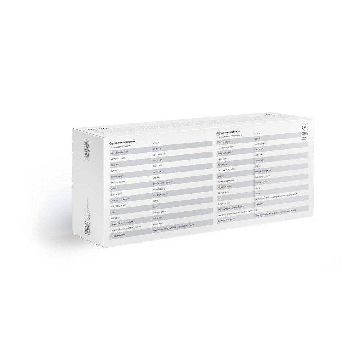 Soporte de Mesa para Pantalla Savio UM-01 17" 32"