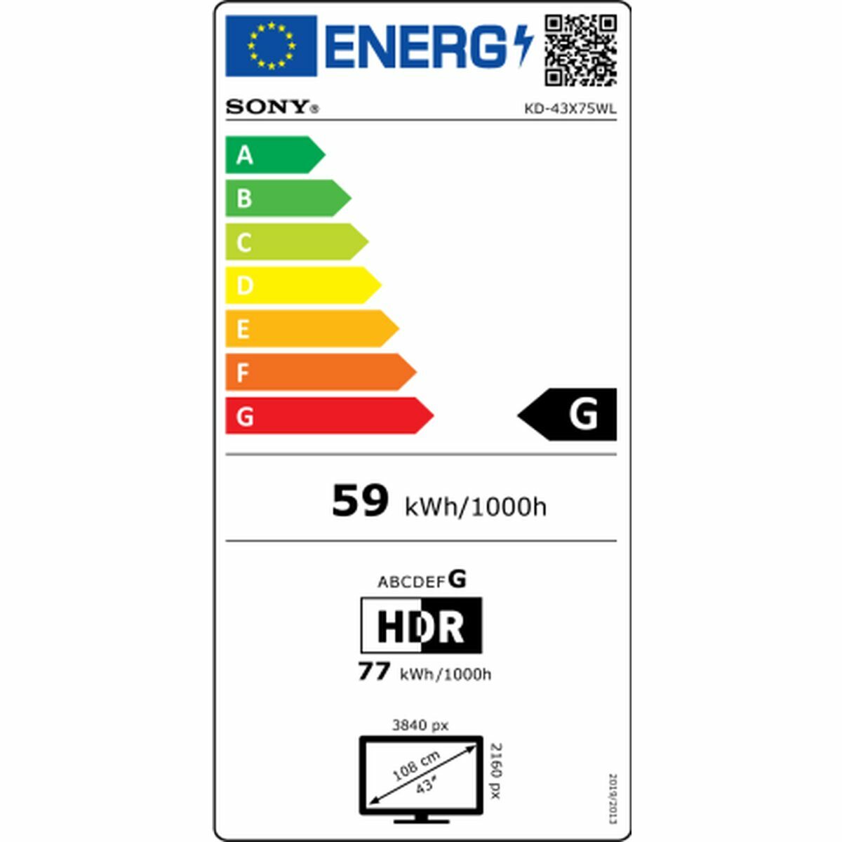 Smart TV Sony KD-43X75WL 4K Ultra HD 43" LED