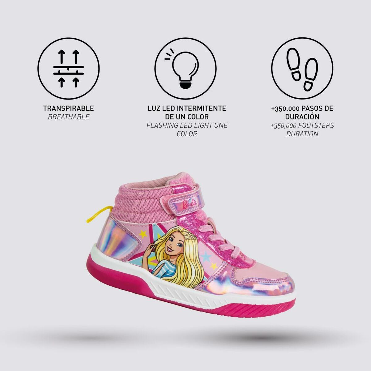 Botas Casual Infantiles Barbie Fucsia